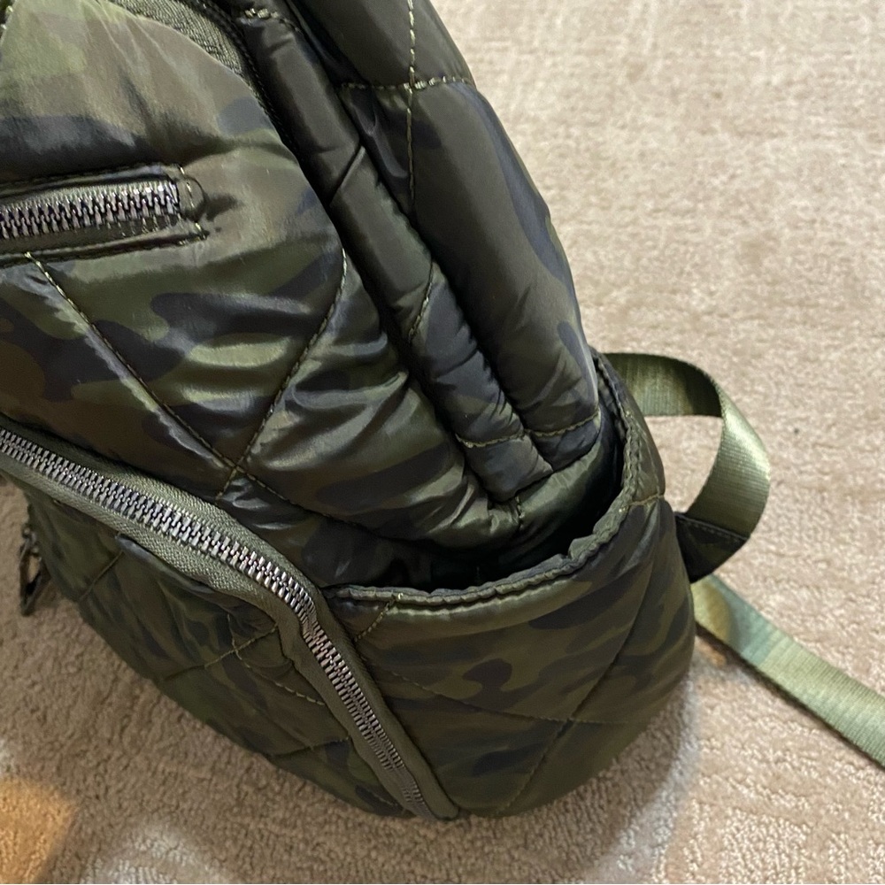 {INC International Concepts} Camo Quilted Nylon Backpack - Picture 5 of 16